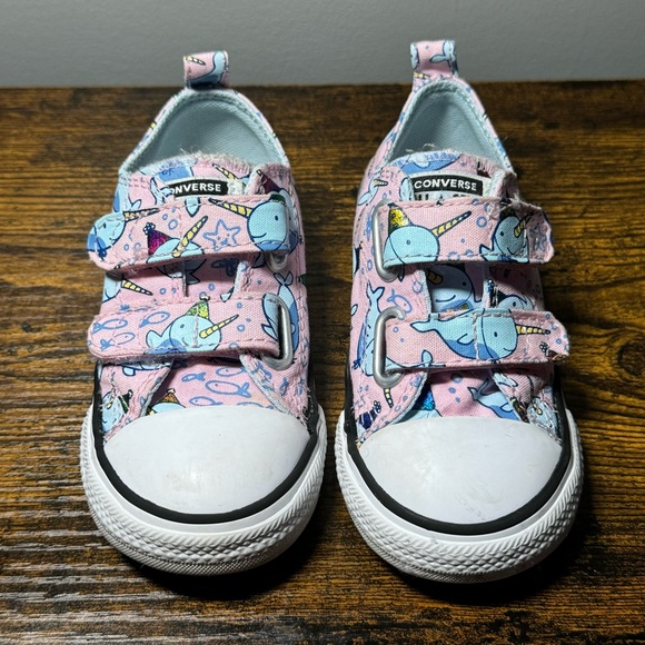 Converse Other - Toddler Girl Narwhal Converse Sneakers Size 7